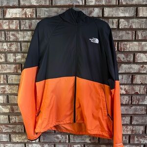 The North Face Black and Peach Windbreaker Jacket